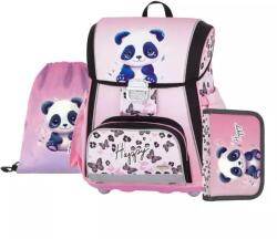 KARTON P+P Set ghiozdan școlar Premium cu model panda - 3 piese (6 76026)
