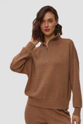 Varley Bluză Maro Pentru Femei Varley Hawley Half Zip Sweat - sportofino - 450,00 RON