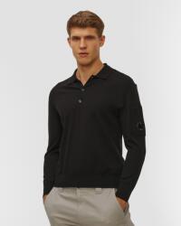C.P. Company Pulover Pentru Bărbați Polo C. p. Company Extrafine Merino Wool Sweater Negru