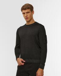 C.P. Company Pulover Pentru Bărbați C. p. Company Merino Wool Crewneck Lens Sweater Negru