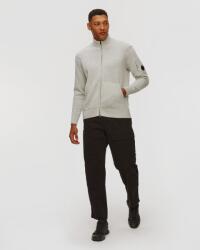 C.P. Company Bluză Pentru Bărbați C. p. Company Lambswool Grs Full Zip Sweater Alb și Gri