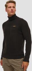 Aeronautica Militare Pulover Negru Cu Lână Pentru Bărbați Aeronautica Militare - sportofino - 660,00 RON