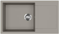 Evido Cubo XL 6S compact gránit mosogató, 860 x 500 mm, platina (442060) - modernkonyha