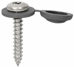 Gutmann Surub montaj pervaz Gutmann, 3.9 x 22 mm, inox, TORX, capac gri