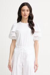 Twinset női pamut póló - fehér S - answear - 34 990 Ft