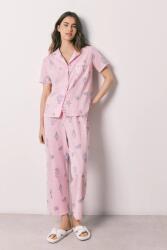 Women'Secret Kétrészes pizsama női pamut - rózsaszín S - answear - 15 190 Ft