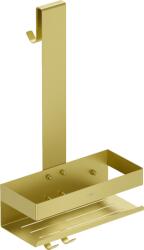 Mexen Brin-1 coș de baie cu suport, auriu periat - 70A8841-55 (70A8841-55)