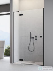 Radaway Essenza 8 DWJ 100B balos zuhanyajtó, fekete 10480612-01-01L+10460337-54-01L (10480612-01-01L_10460337-54-01L)