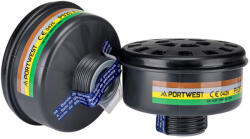 Portwest ABEK2 gáz szűrő - univerzális csatlakozás (4db) (P926BKR)