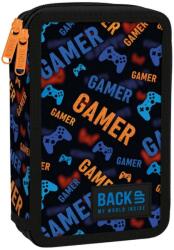 DERFORM BackUp kétrekeszes emeletes tolltartó felszereléssel fiúknak, Power Gamer