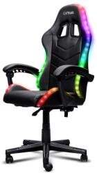 Trust Scaun gaming Trust GXT 704 Roniq RGB, 5 roti, gas lift clasa 3, ajustabil pe inaltime, material PU leather, greutate maxima suportat 110 kg, negru (TR-25979) - ury