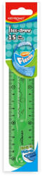 Keyroad Vonalzó 15 cm, flexibilis Keyroad Flex Draw vegyes színek - papirx
