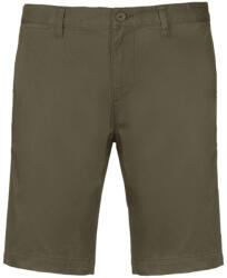 Kariban Férfi mosott hatású bermuda, Kariban KA750, Light Khaki-40 (ka750lk-40)