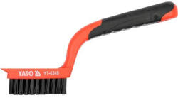 YATO YT-6349 Drótkefe 5 soros műanyag nyéllel nylon 180 mm (6349) (YT-6349)