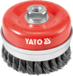 TOYA YT-4769 Fazékkefe acél csavart 100mm M14 (4769) (YT-4769)