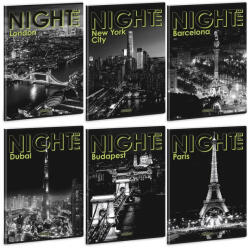 Ars Una Füzet vonalas ARS UNA A/4 40 lapos Extra kapcsos Night Life (53115829) - papir-bolt