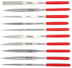 TOYA YT-6151 Gyémánt tűreszelő készlet 4x160x50mm 10 részes (6151) (YT-6151)