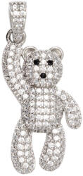 ElectraStore Pandantiv Argintiu Teddy Crystal (C4775)