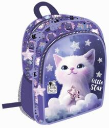 Derform Ghiozdan copii grădiniță cu două compartimente, model Little Star - Cleo & Frank