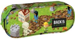 DERFORM Penar cu fermoar, formă ovală, model Minecraft - BackUp Penar