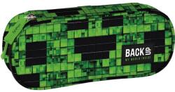 DERFORM Penar copii cu fermoar, formă ovală, model PIXEL ART - BackUp Penar