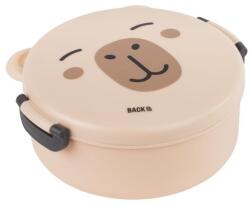 DERFORM Cutie rotundă pentru prânz, cu ursuleți, maro