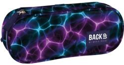 DERFORM Penar cu fermoar, formă ovală, model Neon Vibes - BackUp Penar