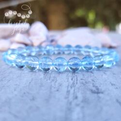 Kristály Jóga Shop Kék topáz 8 mm-es drágakő karkötő