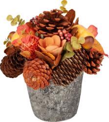 MagicHome Ikebana decorativa de toamna MagicHome Nature, portocalie, 18 cm (8091695)