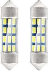 AMiO Set 2 becuri auto LED AMIO C5W Festoon 36mm, 12V, 12 SMD 3014, alb (AM01090)