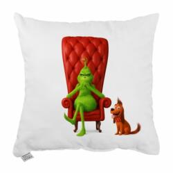  EMI Grinch karácsonyi díszpárna 40x40 cm