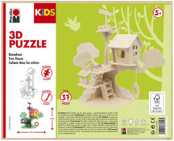  Marabu KiDS 3D Puzzle fából - fa ház