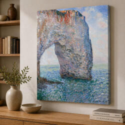  Claude Manet - A Manneporte-szikla Étretat-nál vászonkép (462610)
