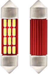 AMiO Set 2 becuri auto LED C5W 39mm Canbus 12-24V, lumina alba (AM01633)