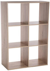 5five Simple Smart Etajera 5Five Mix n'Modul cu 6 compartimente, PAL bej, 68x32x101 cm (JJ-138909) Biblioteca