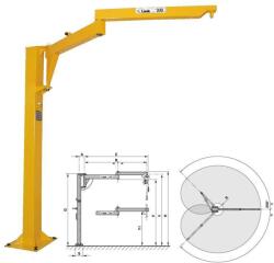 LINK SPA Macara pivotanta cu brat articulat M1040P 200 kg 2650 mm