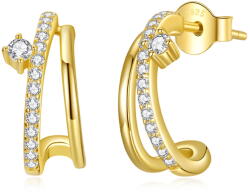 BeSpecial Cercei argint dubli cu Moissanit si Zirconii (EZT0714)
