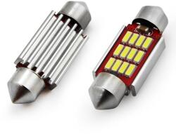 AMiO Set 2 becuri auto LED Amio C5W 39mm Canbus 12SMD 4014, alb 12-24V (AM01290)