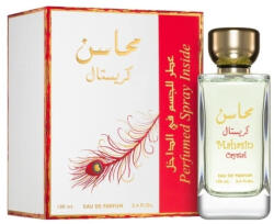 LATTAFA Mahasin Crystal Lattafa 100 ml, apa de parfum + 50 ml deodorant spray, femei