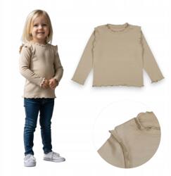 PanPan Fodros lány blúz őszi Viszkóz szellős bézs 116cm