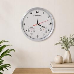 Esperanza Falióra fehér 30 cm hőmérő higrométer csendes mechanizmus (09662)