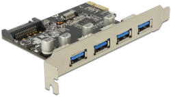 Delock PCI Express Card > 4x external USB 3.0 (89297) - pcland