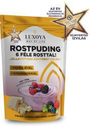 Luxoya Complex rostpuding fehérjével fehér csokoládé-erdei gyümölcs ízű 300 g - vitalnatural