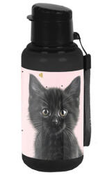 PASO Cicás műanyag kulacs- Black Cat (PP26BC-3030) (PP26BC-3030)