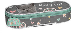 PASO Cicás ovális tolltartó - Lovely Cat (PP26CS-013) (PP26CS-013)