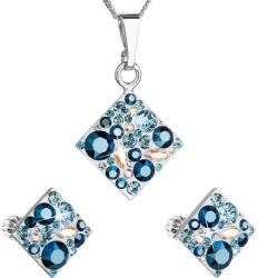 Evolution Group 39126, 3 aqua készlet Swarovski kristályokkal díszítve