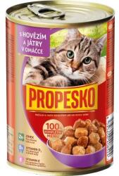 Propesko marhadarabok + máj szószban 415g