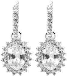 JSB Bijoux Nagy díszített ovális forma, cirkónium Crystal 92400592cr (Ag925/1000, 5, 64 g)