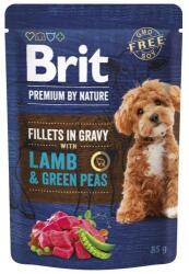  Brit Premium filé tasakok mártásban bárányhússal és zöldborsóval 85g