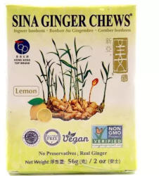  SINA gyömbéres cukorkák citromízzel 56g